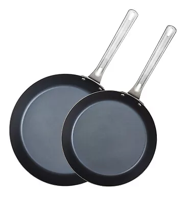 Viking Blue Steel 2 Piece Fry Pan Set 10-Inch & 12-Inch • $139.95