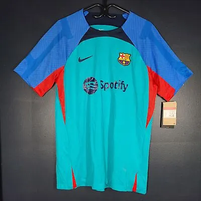 Nike Men's FC Barcelona Short Sleeve Strike Shirt DJ8587-359 Barca Blue Sz L • $44.99