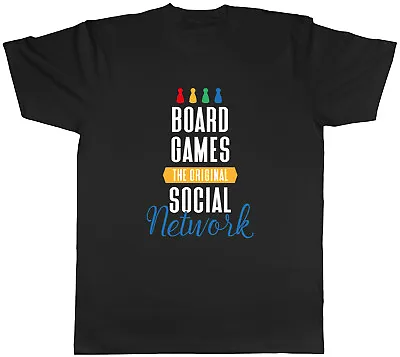 Board Games Mens T-Shirt Funny The Original Social Network Tee Gift • £8.99