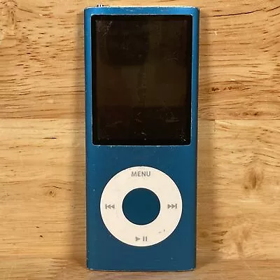 Apple IPod Nano (4th Generation) A1285 Blue 3.5mm Jack 2  LCD 8GB MP3 Player • $44.09