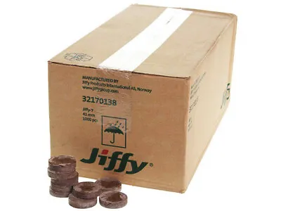 £3.89 • Buy JIFFY-7 Peat Compost Plug Seed Starter Grow Propagation Hydro Pellets 24 X 43mm