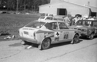 Heikki Hietula Asko Harvala Datsun 100A Cherry ERC Rally Car 1971 Old Photo • $10