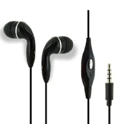 Black Universal 3.5mm Earphones Remote Control W Mic. Handsfree Stereo Headset  • $8.07