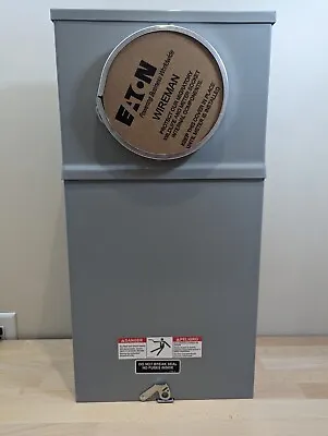 EATON 114TB Safety Socket Meter Box 4 Jaw 100A 600V 1 Phase 3 Wire • $469
