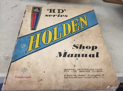1965 HOLDEN HD Factory Workshop Manual  • $59.95