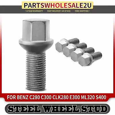 5x M14-1.5 Wheel Lug Bolts For Mercedes-Benz A180 B300 C63 AMG CLA250 E400 ML450 • $18.19