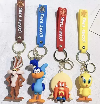 Looney Tunes Themed 3D Rubber Keychain/Bag Charm/Backpack Clip • $14