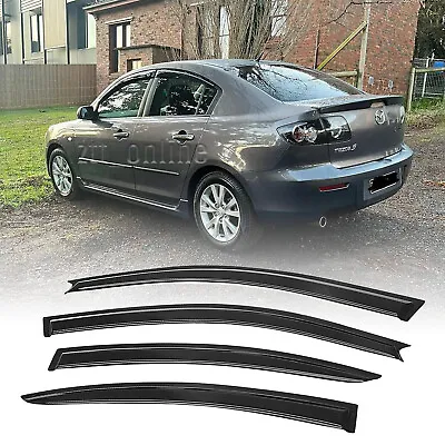 Weathershields Weather Shields Window Sun Visors For Mazda 3 BK Sedan 2004-2009 • $41.79