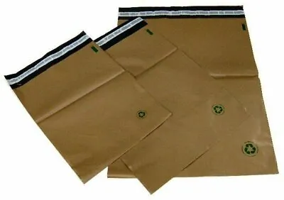 Biodegradable Poly Bag Mailer 100 #2 9x12 Brown Unlined Self Seal Envelope • $22.35