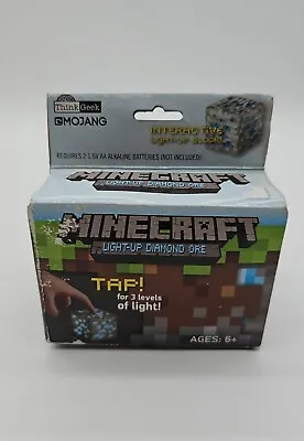 Minecraft Light-Up Diamond Ore 2014 Mojang Think Geek Pickaxe Mining New In Box • $28.99
