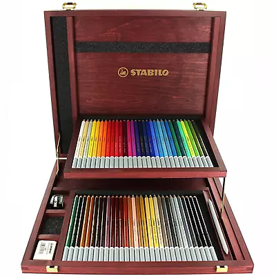 Chalk-Pastel Pencil - STABILO CarbOthello - Wooden Box Of 60 - Assorted Colours • £129.99