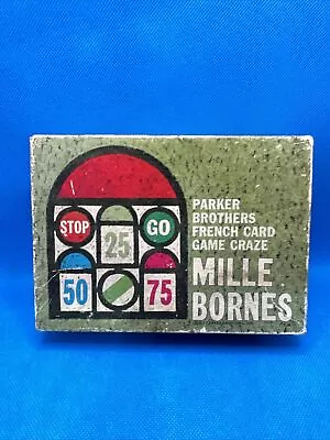 Vintage 1962 Mille Bornes French Card Game Craze Parker Brothers Missing 1 Card • $8