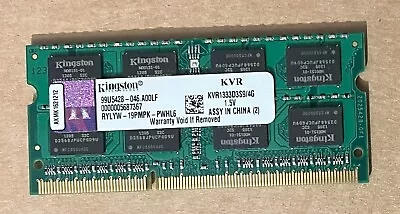 Kingston KVR1333D3S9/4G 4GB DDR3 Laptop / Mac Book Ram Memory • £7.99