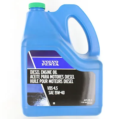 Volvo Penta New OEM VDS-4.5 Diesel Engine Oil SAE 15W-40 1 Gallon 23219274 • $44.98