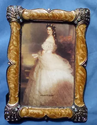 New Victorian Style Picture Frame W/rinestones • $3.50
