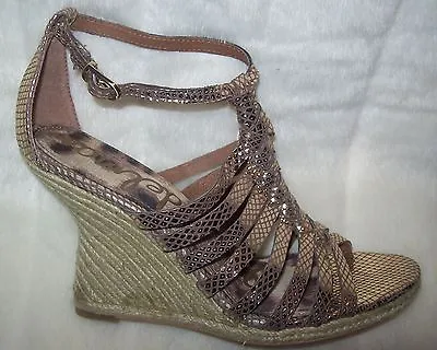 Sam Edelman Annabel Egyptian Gold Strappy Sandal US 9 New • $31.05