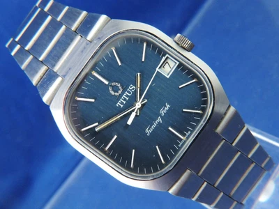 £265 • Buy Titus Tuning Fork Electronic F300Hz Watch Vintage Circa 1970s New Old Stock NOS