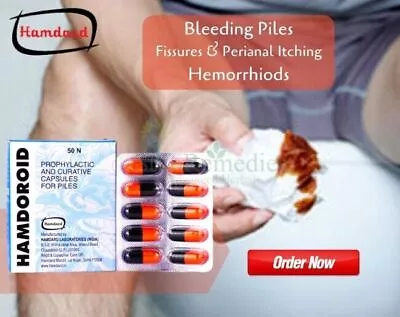 Hamdard HAMDOROID Herbal Hemorrhoids Varicose Vein Blood Piles Anal Irritation • £9.94