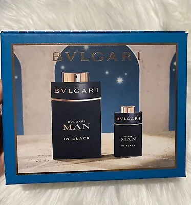Brand New Bvlgari Man In Black 100ml ➕15ml  Men's EDP Perfume Gift Set • $149.99