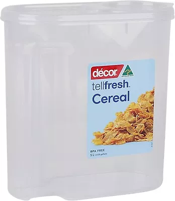 Cereal Container 5 L Clear | FREE SHIPPING AU • $15.90