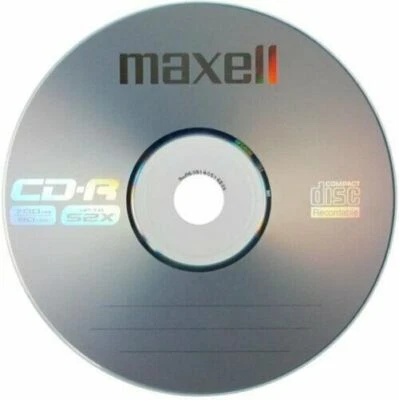 £5.99 • Buy 10 X Maxell CD-R Blank Discs In Disc Sleeves (700MB 52x 80min) Audio/Data