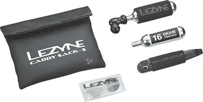 Lezyne Caddy Sack Pouch With C02 Tire Repair Caddy Kit: Black • $34.99