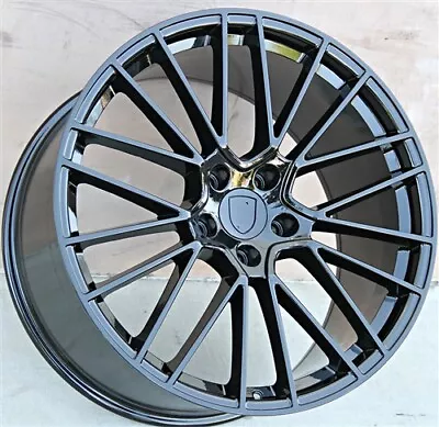 (4)set 22  22x10/22x11 5x130 Gloss Black Wheels Fit Porsche Cayenne Turbo Gts • $1349.15