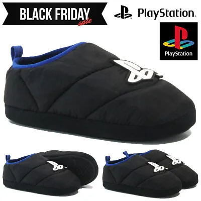 £6.95 • Buy Boys Infants Playstation Slippers Novelty Warm Soft Cosy Fleece Mules Shoes Size