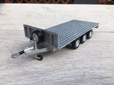 £79.99 • Buy 1/32 Tri Axle Ifor Williams Flat Trailer Conversion Scratch Built Britains