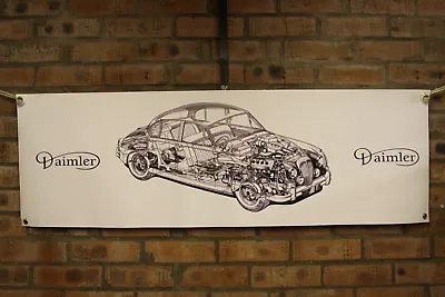 Daimler 2.5 V8  V8.250 Large Pvc Heavy Duty WORK SHOP BANNER Garage   SHOW • $32