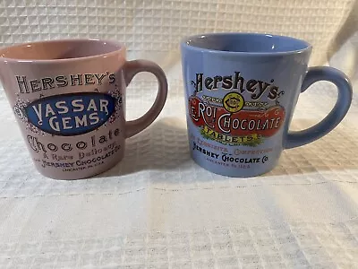 HERSHEY'S Chocolate X Large Mug Set Pink Vassar Gems LeRoi Chocolate Tablets • $30