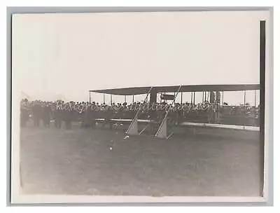 Chemnitz Flight Day 1911 - Wright Double Decker Mossner Pilot - Old Photo 1910s • $31.97