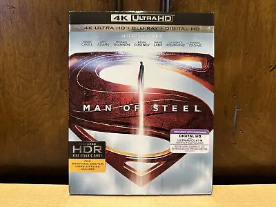 Man Of Steel (4K UHD/Blu-Ray) W/ OOP Slipcover MINT DCEU DC Superman • $41.99