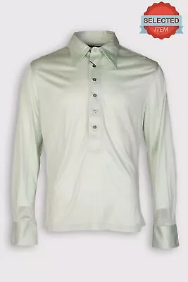 $1.50 • Buy RRP€990 GUCCI Silk Shirt Size 42 / 16 1/2 / L Pullover Half Button Made In Italy