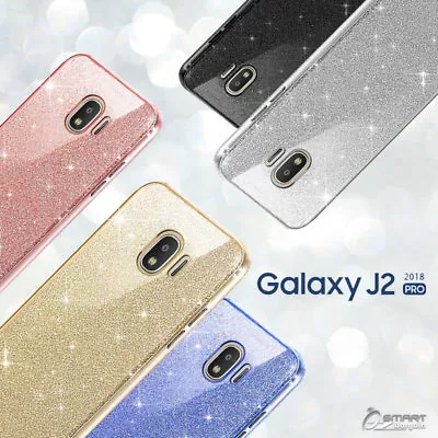 $5.99 • Buy Glitter Shining Bling TPU Jelly Gel Case Cover For Samsung Galaxy J2 Pro 2018