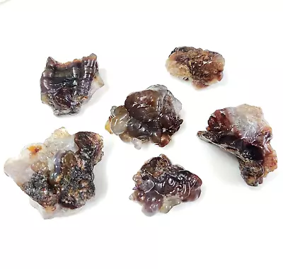 100% Natural Multi Fire Agate Rough Handmade Gemstone Lot Polished Rough 568 Cts • $69.99