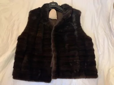 Custom Made Mink Fur And Cashmere Vest Women Large - Beautiful And Soft 2009 • $50