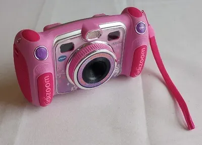 VTech Kidizoom Duo Digital Camera 4X Zoom Pink Girls Excellent Tested Games • $23.99