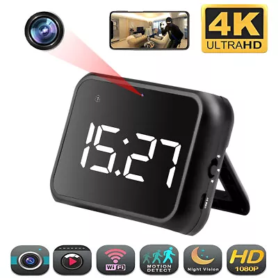 HD 1080P Covert Nanny Clock Mini WiFi Camera | Motion Activated | Night Vision • $56.38