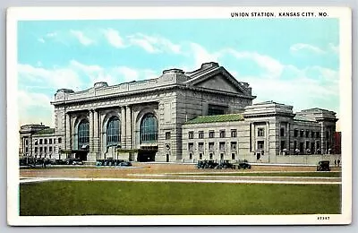 Kansas City MO~Union Railroad Station~Open 1914~Beaux Arts~Vintage Postcard • $3.70