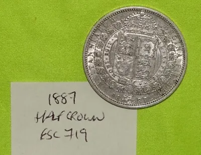 £29.99 • Buy 1887 Silver HALF CROWN Coin Queen Victoria (1837-1901) 14.09 Grams ESC719