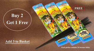 SPIRITUAL SKY INCENSE / JOSS STICKS - Pack Of 20 Sticks - Buy 2 Get 1 Free • £1.39