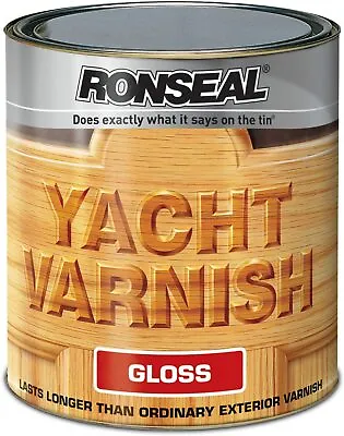 £26.39 • Buy Ronseal Yacht Varnish Gloss Exterior Paint 500ml