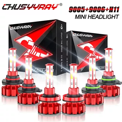 4sided For Mitsubishi Lancer 2008-2017 Headlight High Low Beam Fog Light Bulbs • $39.99