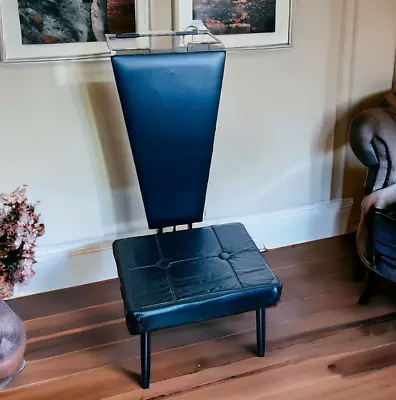 Vtg Pearl Wick Black Valet Butler's Chair MCM 60s • $95.99