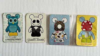 4 Disney Vinylmation & Cutesters Too Collectors Cards • Collector Cards Only • $10