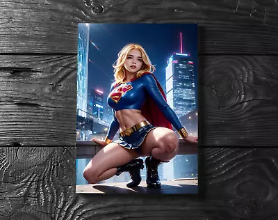 Sexy Supergirl Kara Danver DC Comic Justice League Anime Poster Print - No Frame • $17.99