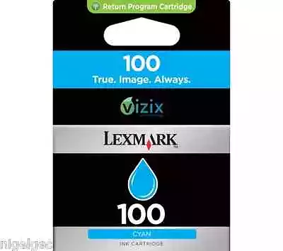 Lexmark 100 Original Cyan Ink Cartridge 14n0900e S305 S405 S505 S605 • £14.77