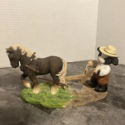 Enesco Mary’s Moo Moos John Deere Boy/Horse Plow • $69.99