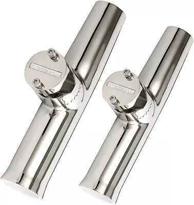 2 Pack Stainless Clamp On Fishing Rod Holder For Rails 1  To 1-1/4  Rail Mount • $47.49